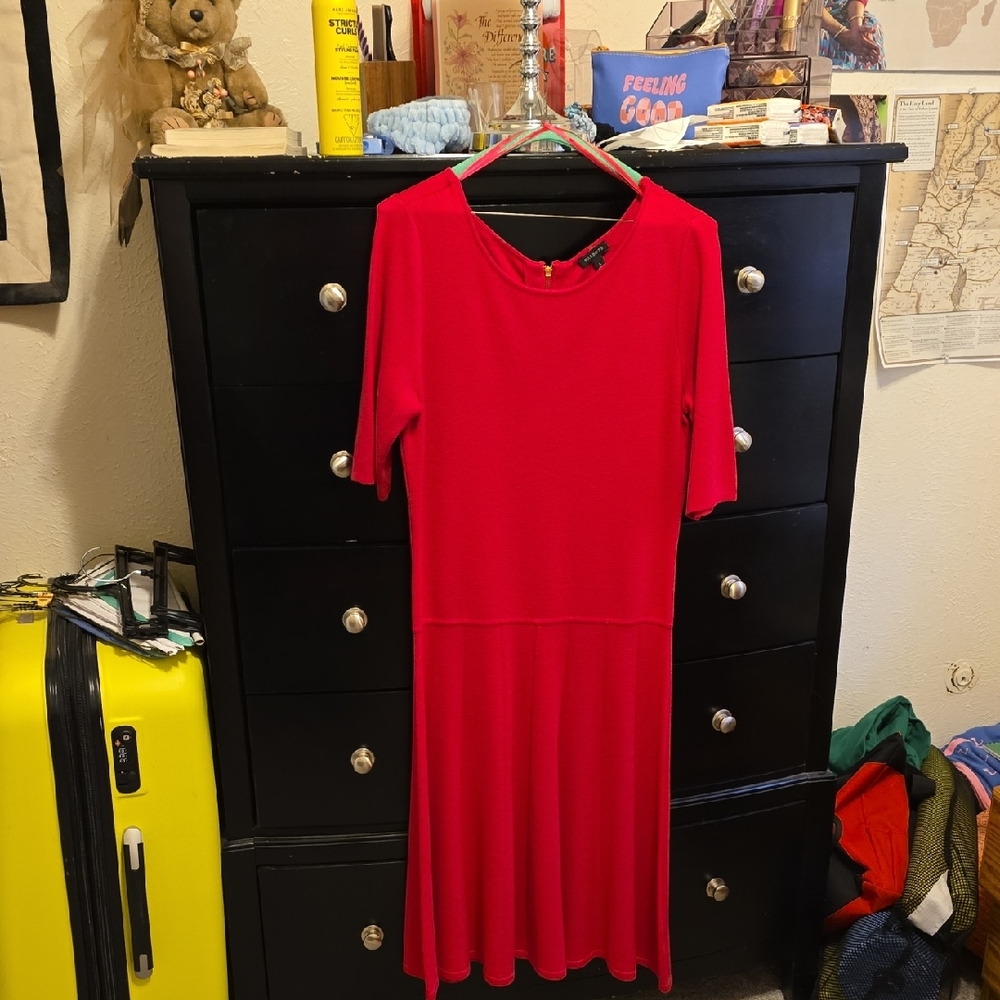 Talbots Drop Waist Midi Dress